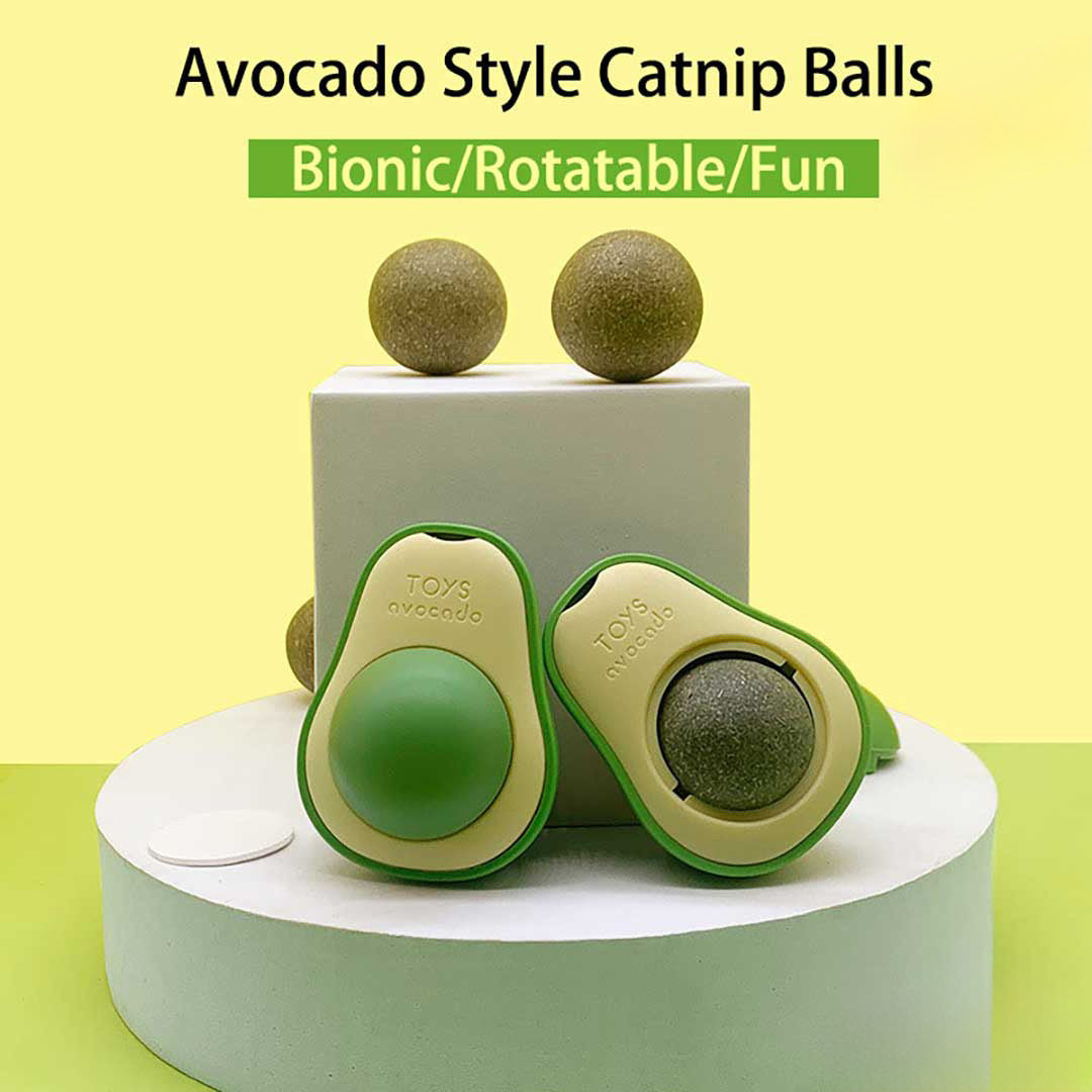 Waggle Avocado Edible Catnip Wall Ball